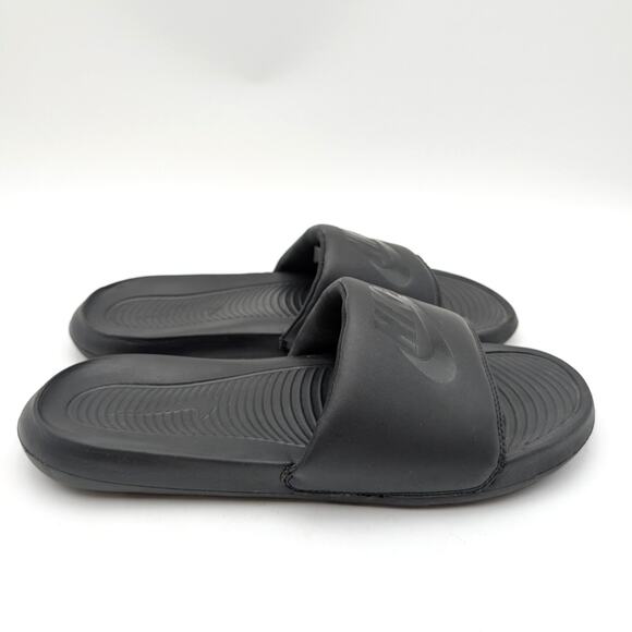 Nike Victori One Men's Everyday Slide Sandals Logo Black Size US11 EU45 - Picture 3 of 13